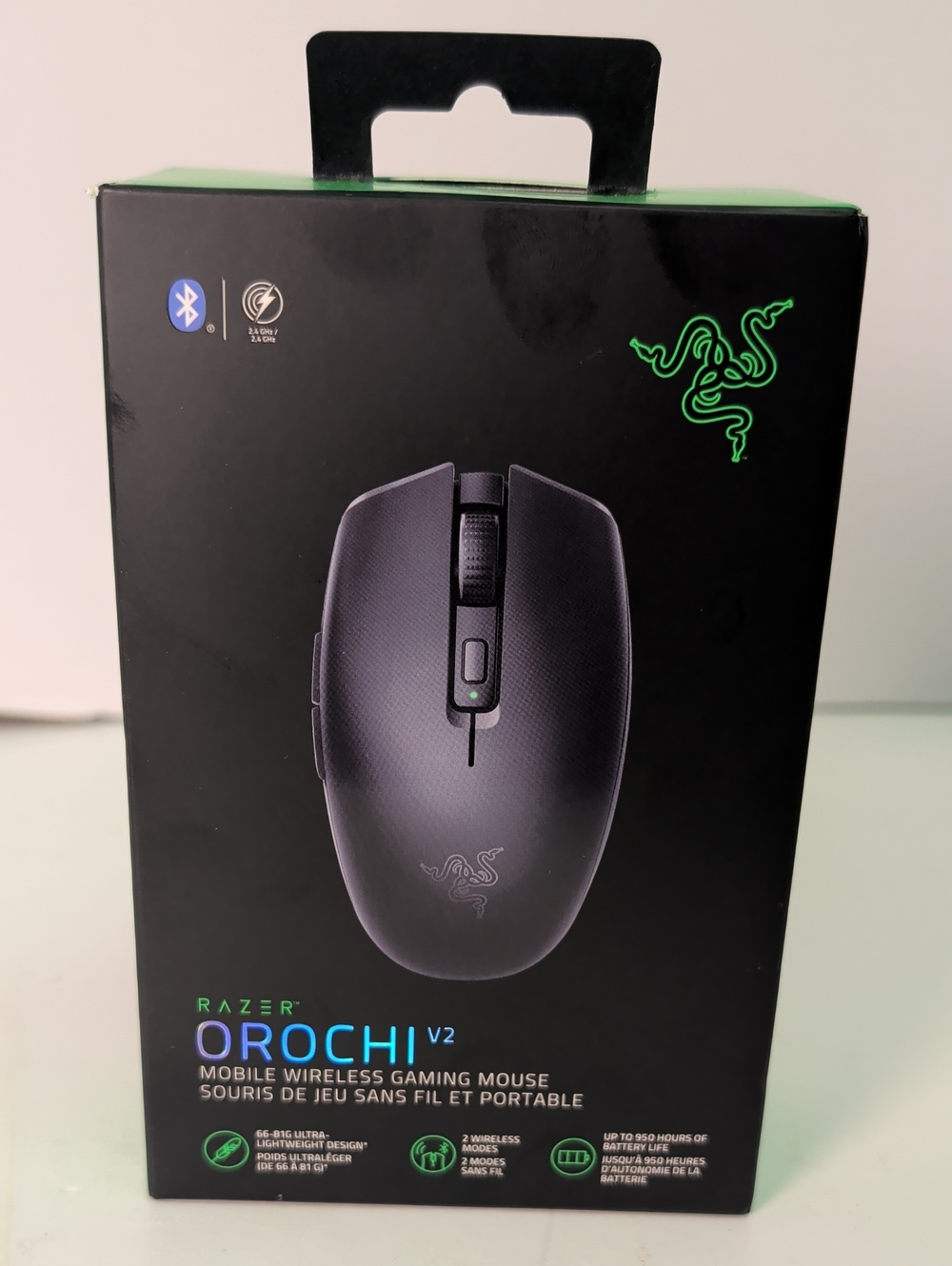 Razer Orochi V2 Wireless Gaming Mouse — Black with Green Logo